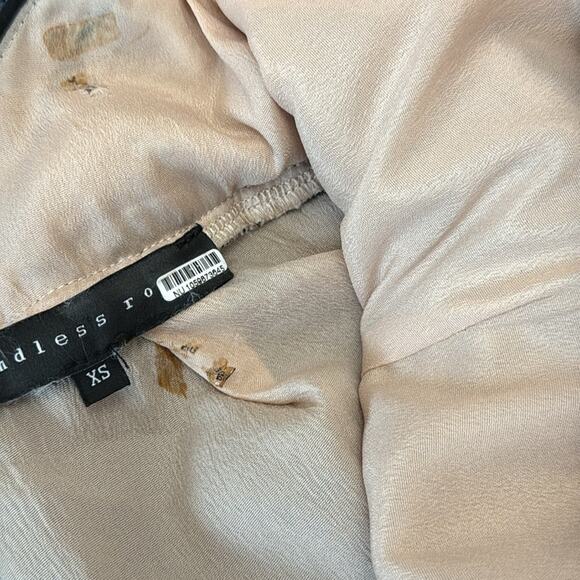 Endless Rose x Anthropologie midi dress black floral lace layered Size XS - Picture 7 of 7